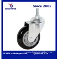 Medium Duty Black PU Caster with Total Brake